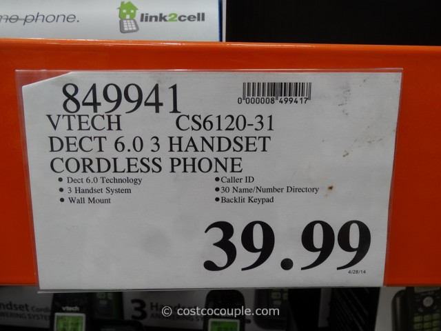 VTech 3 Handset Cordless Phone Costco 1