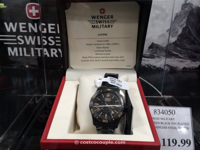Wenger Swiss Military Black Ion Plated Costco 2
