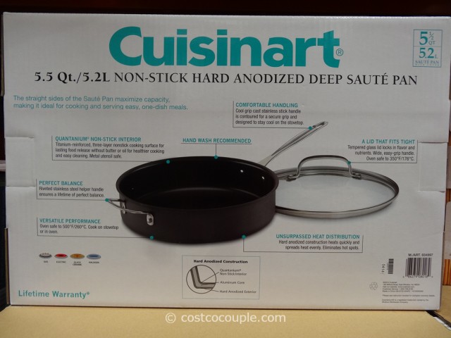 Cuisinart Non-Stick Hard Anodized Deep Saute Pan Costco 2