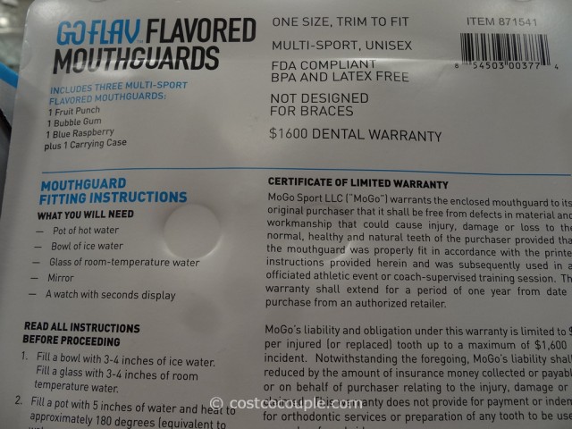 GoFlav Flavored Mouthguards Costco 4