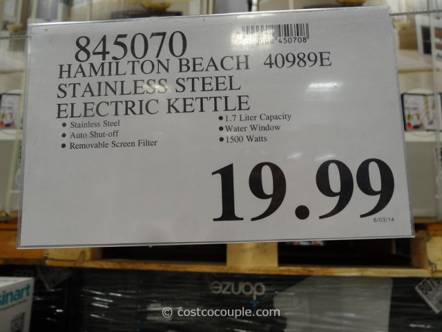 Hamilton Beach Stainless Steel Electric Kettle Costco 1