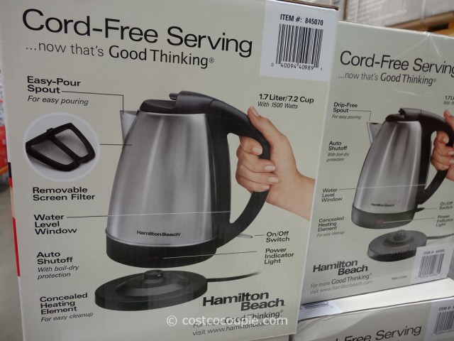 Hamilton Beach Stainless Steel Electric Kettle Costco 4