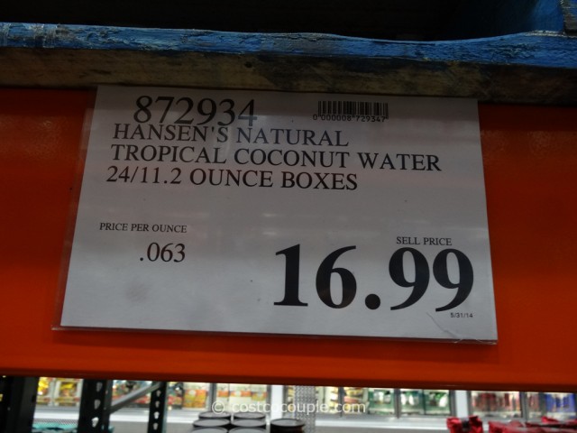 Hansens Natural Tropical Coconut Water Costco 2