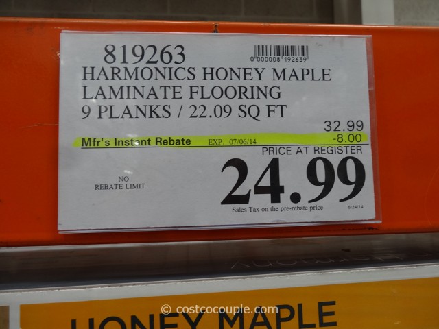 Harmonics Honey Maple Laminate Flooring Costco