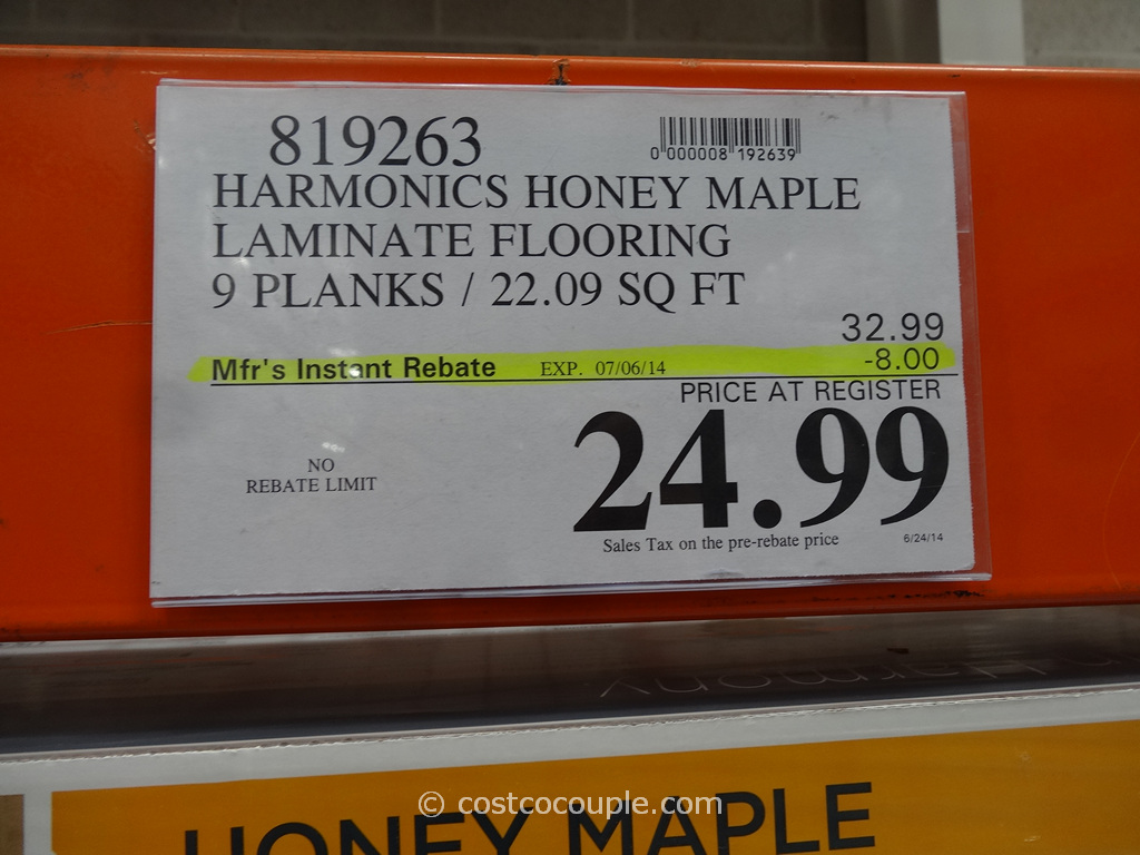 Harmonics Honey Maple Laminate Flooring