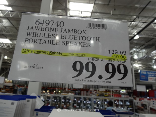 Jawbone Jambox Wireless Bluetooth Portable Speaker Costco 1