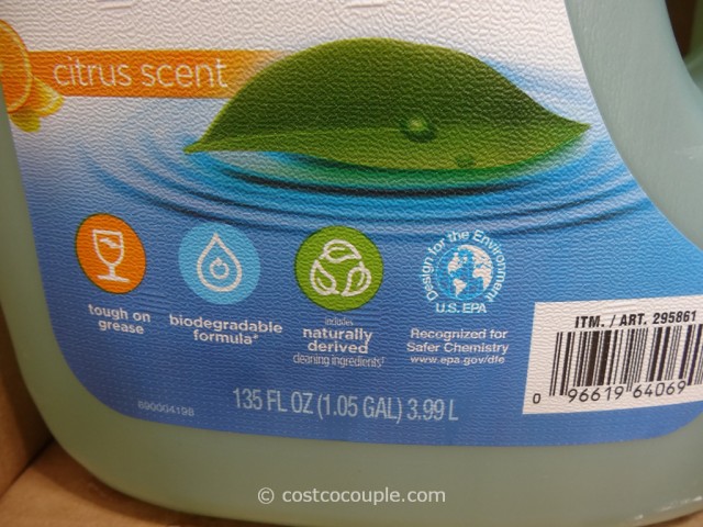 Kirkland Signature Eco-Friendly Liquid Dish Soap Costco 3