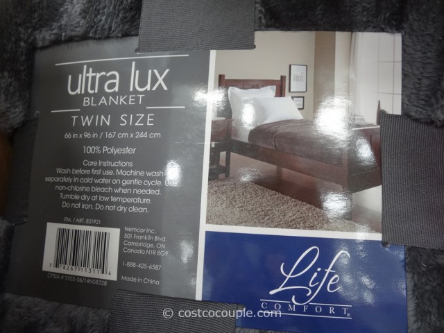 Life Comfort Ultra Lux Twin Size Blanket Costco 1