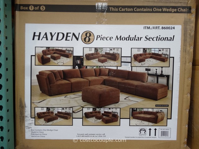 Marks and Cohen Hayden 8-Piece Modular Fabric Sectional Costco 6