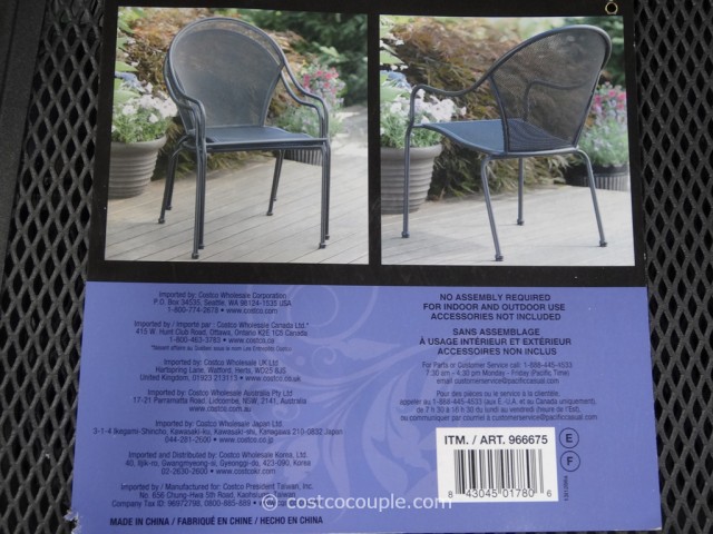 Pacific Casual Micro Mesh Bistro Chair Costco 5