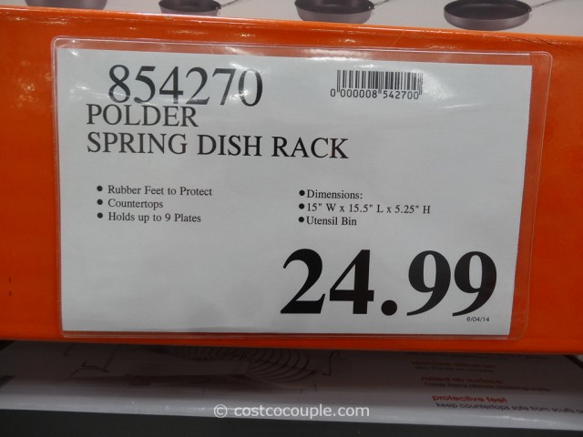Polder Spring Dish Rack Costco 1
