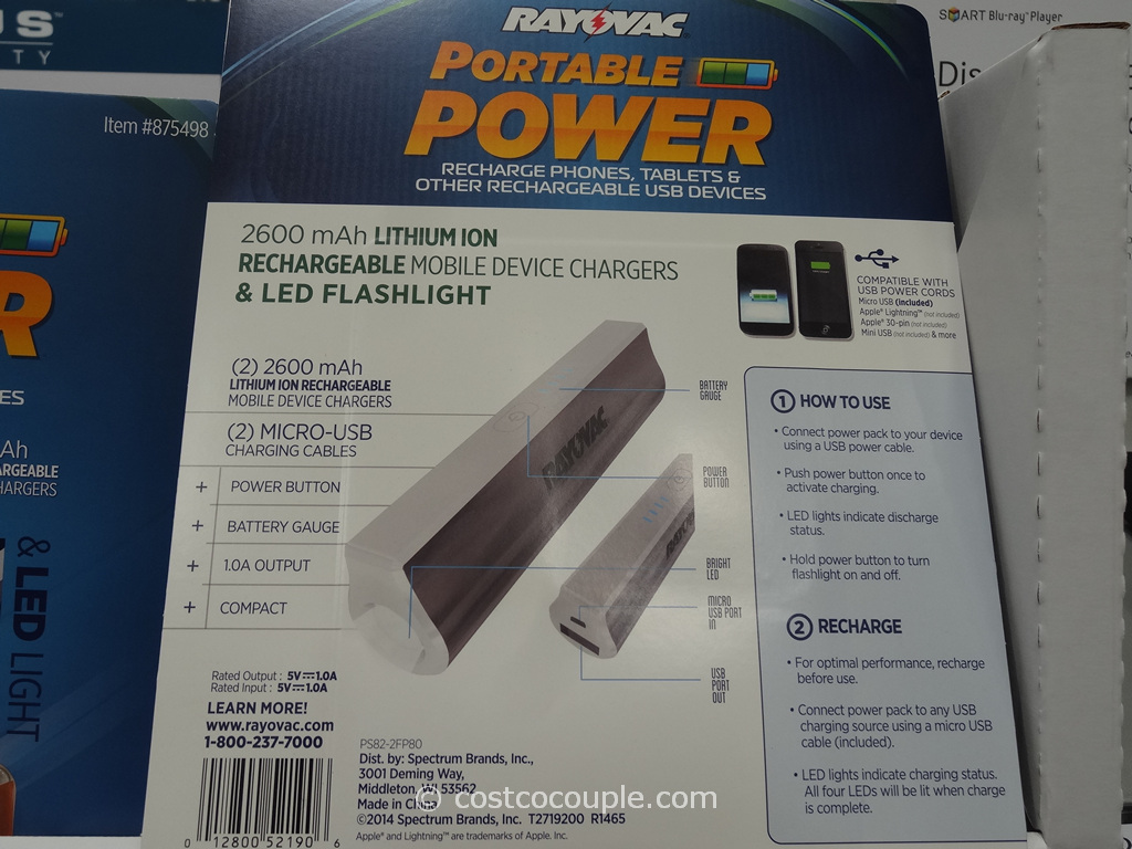 Rayovac Portable Power Pack Costco 3