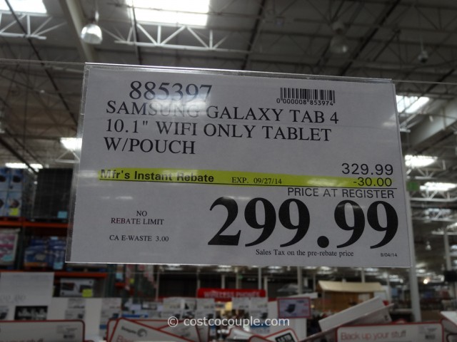 Samsung Galaxy Tab 4 10-Inch Tablet Costco