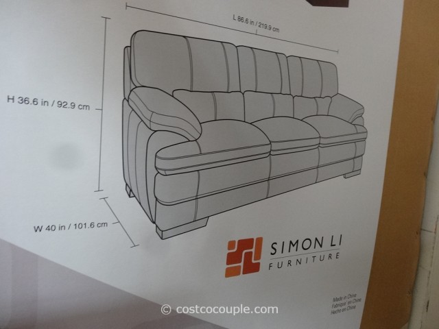 Simon Li Bella Leather Sofa Costco 2