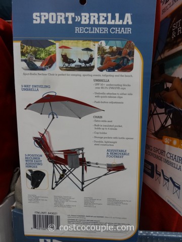 SportBrella Reclining Chair With Umbrella Costco 2