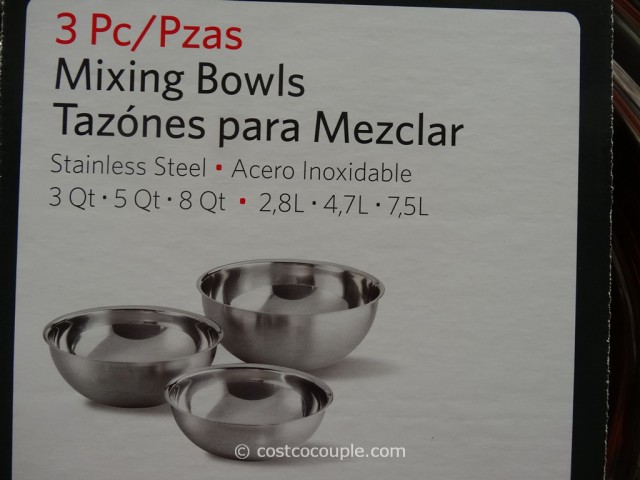 Tramontina Proline Stainless Steel Mixing Bowls Costco 2