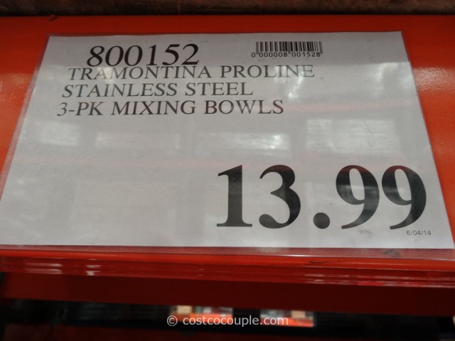 Tramontina Proline Stainless Steel Mixing Bowls Costco 3