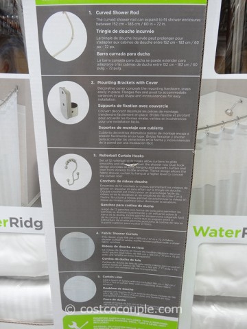 Water Ridge Curved Shower Rod Set Costco 3