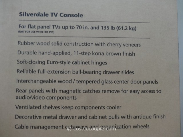 Bayside Furnishings Silverdale 65-Inch TV Console Costco 4