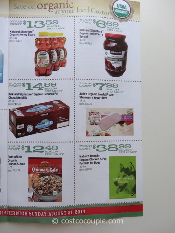 Costco August 2014 Organic Instant Savings 7