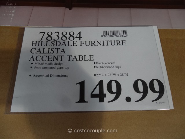 Hillsdale Furniture  Calista Accent Table Costco 1