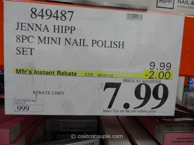 Jenna Hipp 8-Piece Mini Nail Polish Set Costco