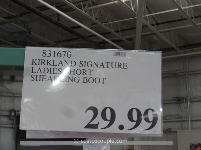Kirkland Signature Ladies Short Shearling Boot Costco 1