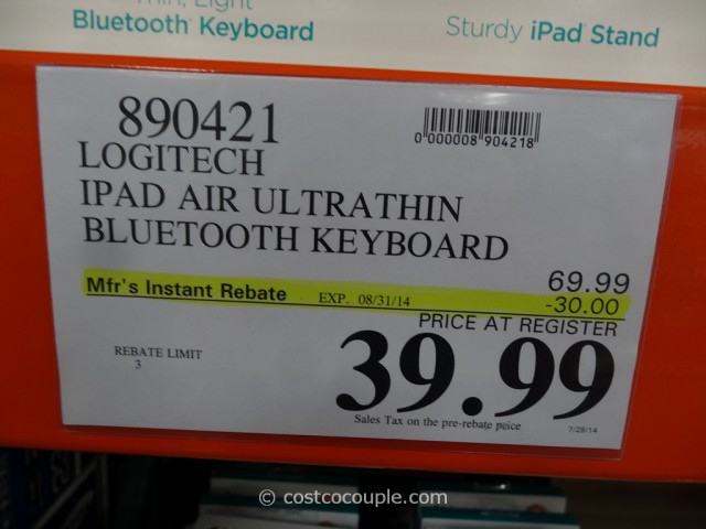 Logitech iPad Air Keyboard Costco
