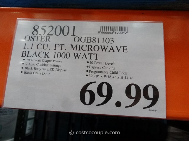 Oster Counterop Microwave Oven Costco 1