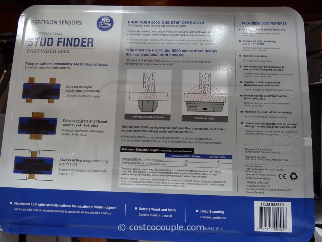 Precision Sensors Professional Stud Finder Costco 5