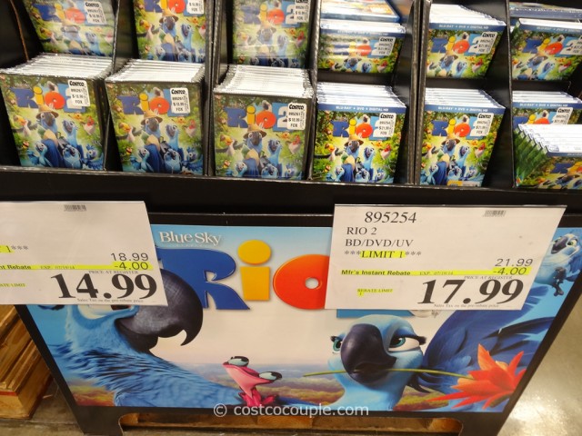 Rio 2 Blu-Ray DVD Costco 3