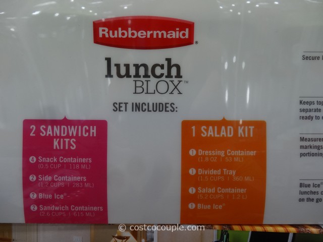 Rubbermaid Lunch Blox Set Costco 9