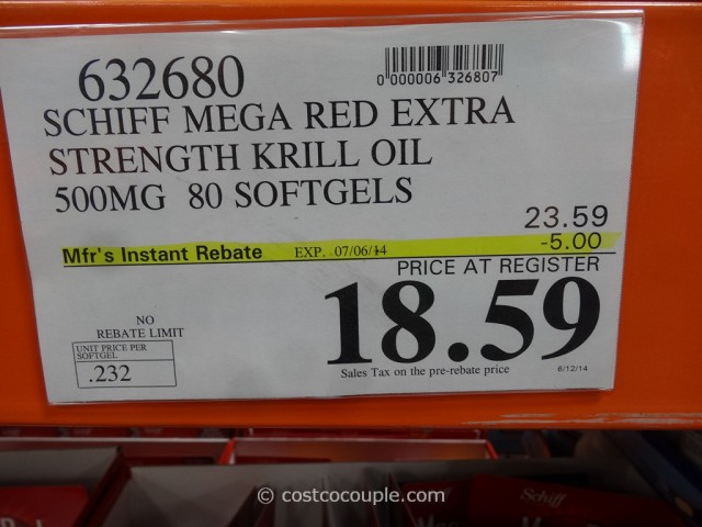 Schiff Mega Red Extra Strength Krill Oil Costco 1