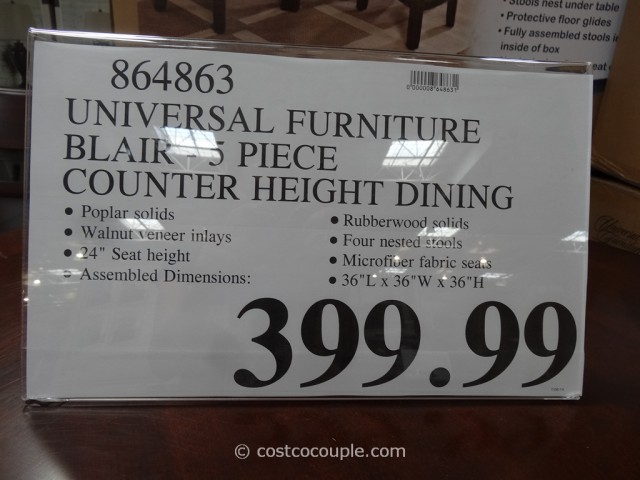 Universal Furniture Blair Counter Height Dining Set Costco 1