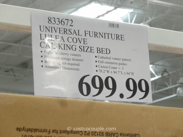 Universal Furniture Lulea Cove Cal-King Bed Costco 1
