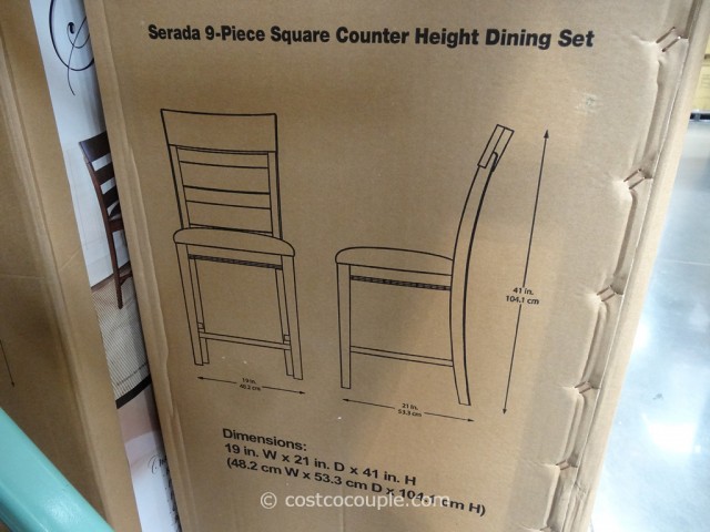 Universal Furniture Serada 9-Piece Counter Height Dining Set Costco 6