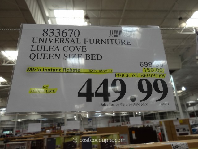 Universal Lulea Cove Queen Size Bed Costco