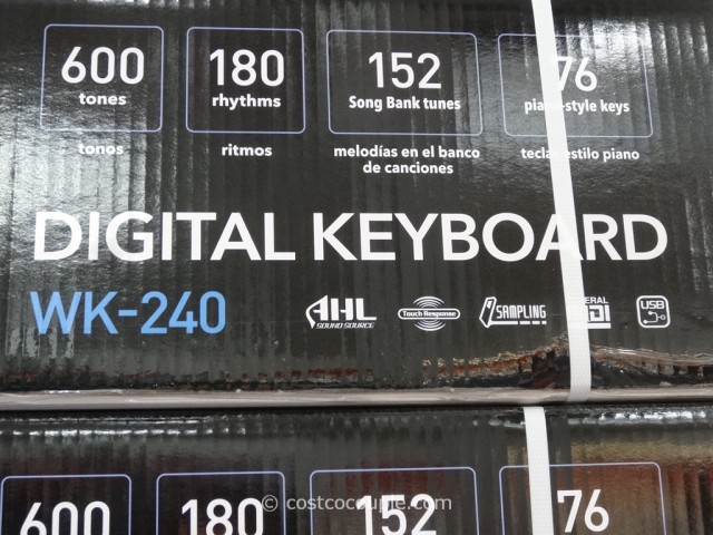Casio Digital Keyboard WK-240 Costco 2