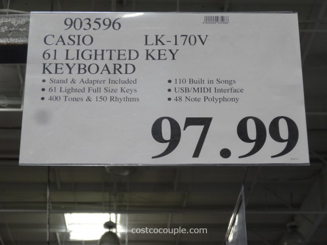 Casio Key Lighting Keyboard Costco 1