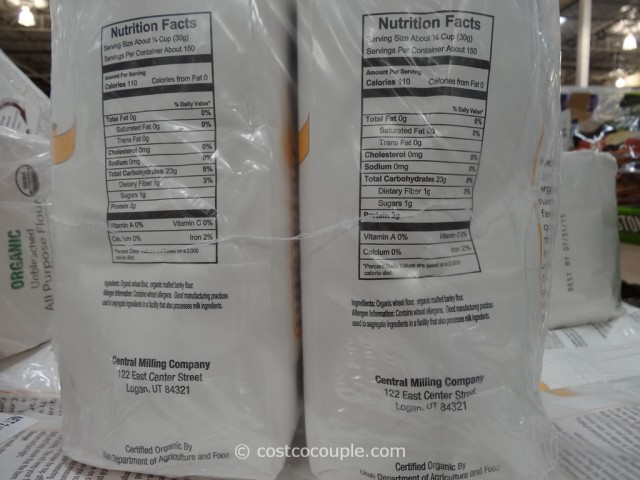 Central Milling Company Organic Unbleached All Purpose Flour Costco 4