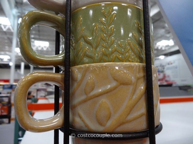 Ceramic Stacking Mug Set Costco 3