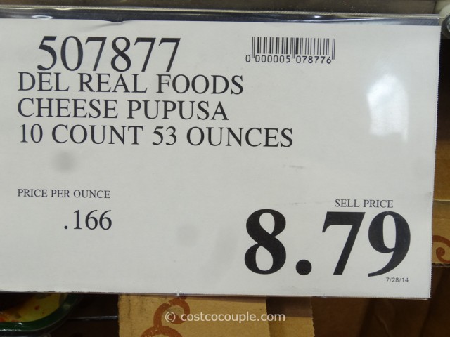 Del Real Foods Cheese Pupusa Costco 2