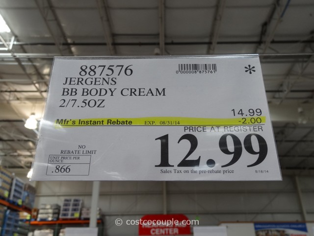 Jergens BB Body Cream Costco