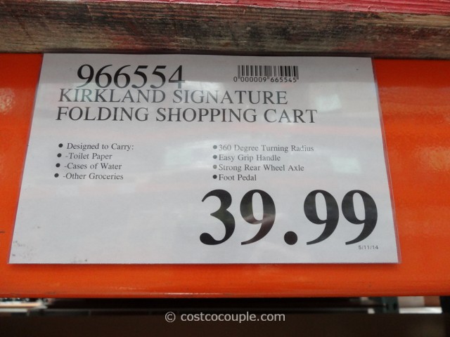 Kirkland Signature Folding Shopping Cart Costco 1