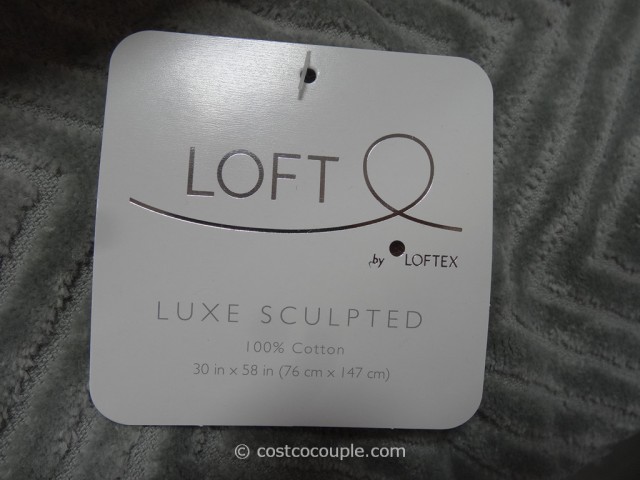 Loft Luxe Sculpted Bath Towel Costco 2