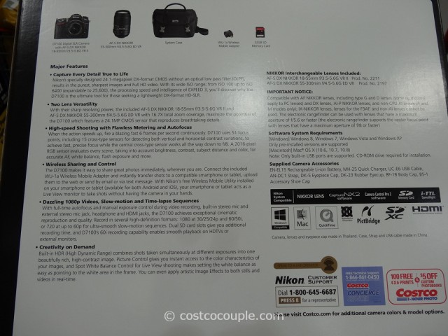 Nikon D7100 DSLR Kit Costco 3