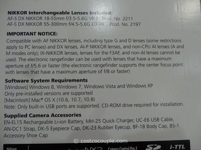 Nikon D7100 DSLR Kit Costco 7