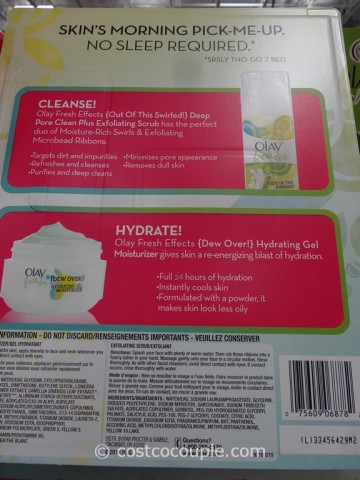 Olay Fresh Effects Cleanser and Moisturizer Pack Costco 2