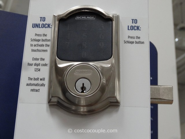Schlage Lock Company Touchscreen Deadbolt Costco 3