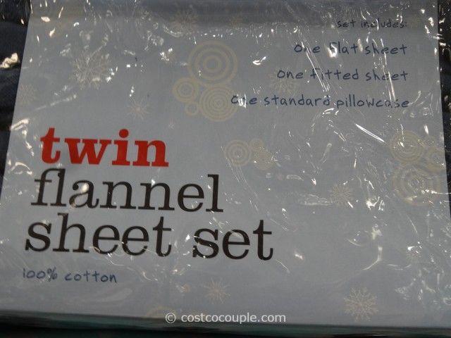 Twin Flannel Sheet Set Costco 1